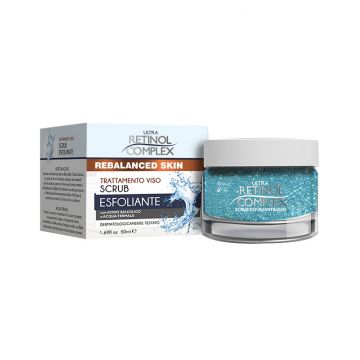 Scrub exfoliant pentru fata cu Acid Salicilic si Apa Termala Retinol Complex 50ml