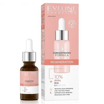 Ser regenerator cu acizi AHA si BHA Eveline Cosmetics, 18 ml