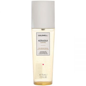 Ser de par Goldwell Kerasilk Control Rich Oil pentru protectie termica 75ml