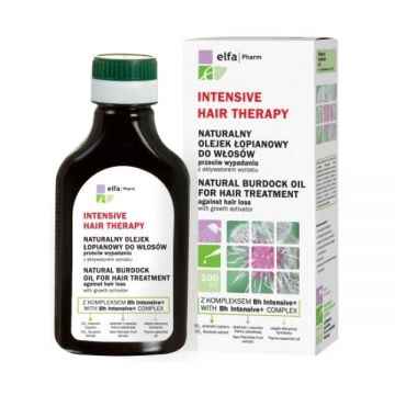Ulei Intensiv impotriva Matretii si Caderii Parului cu Brusture Elfa Pharm, 100ml
