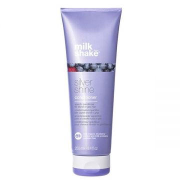 Balsam pentru Par Blond, Gri sau Alb - Milk Shake Silver Shine, 250 ml