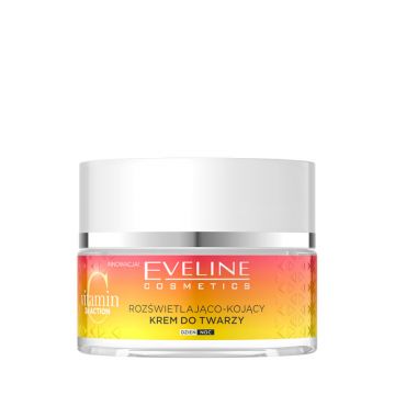 Crema de fata iluminatoare și calmanta Vitamin C 3X ACTION Eveline Cosmetics, 50 ml