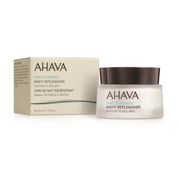 Crema hidratanta de noapte pentru ten normal sau uscat Time to Hydrate, Ahava (Concentratie: Crema, Gramaj: 50 ml)