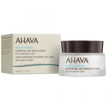 Crema hidratanta de zi pentru ten mixt Time to Hydrate Essential, Ahava (Concentratie: Crema, Gramaj: 50 ml)