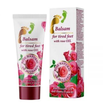 Balsam Bulfresh pentru picioare cu ulei de trandafir, coenzima Q10 și vitamina E & B5 75 ml