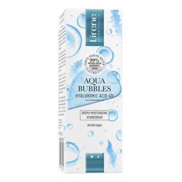 Hidro-ser cu acid hialuronic (pipeta) Lirene Aqua Bubbles, 30 ml