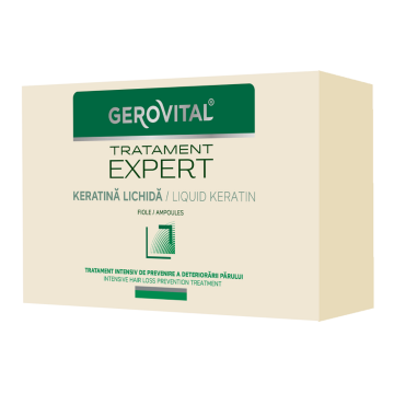 Keratina lichida Tratament Expert, 10 fiole*10 ml, Gerovital