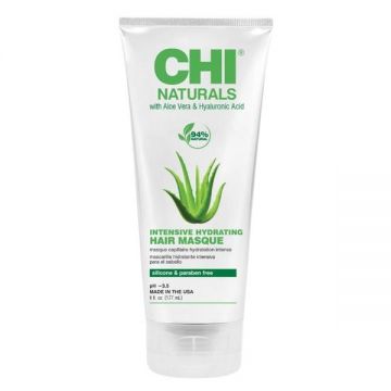 Masca de Par Hidratanta cu Aloe Vera si Acid Hialuronic - CHI Naturals Intensive Hydrating Hair Masque, 177 ml