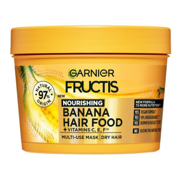 Masca hranitoare Banana Hair Food, 390ml, Garnier