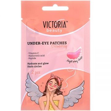 Plasturi Anticearcane Angel Wing cu Merisoare Victoria Beauty - Camco Under-Eye Patches with Cranberry, 8 g
