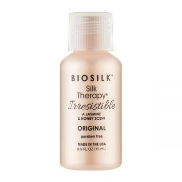 Tratament pentru Toate Tipurile de Par - Biosilk Silk Therapy Leave-In Treatment Irresistible Original, 15 ml