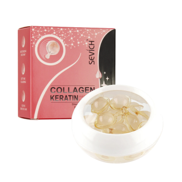 Capsule pentru repararea si indreptarea parului, Collagen, Keratina, Sevich, 15 buc