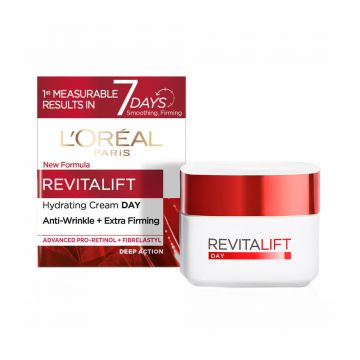 Crema Antirid de Zi L'Oreal Paris Revitalift, 50 ml, Crema Hidratanta pentru Fata