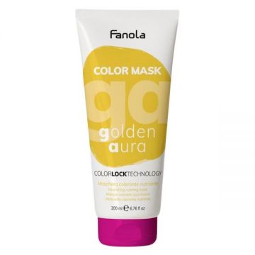 Masca Coloranta Fanola - Color Mask Golden Aura, 200 ml