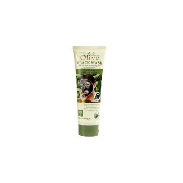 Masca de Fata cu Carbune Activ, Masline si Vitamina E & B, Wokali, Olive Black Mask, 130 ml