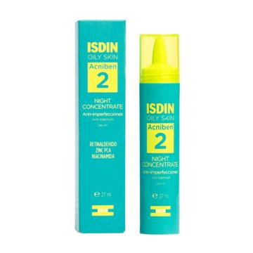 Ser concentrat de noapte anti-imperfectiuni Isdin Acniben, 27 ml