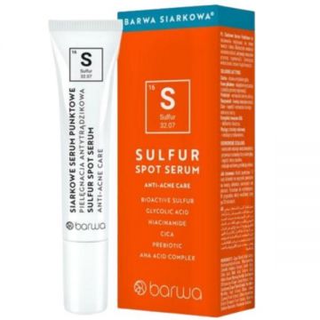 Ser facial antiacneic cu sulf, Barwa, 15 ml