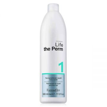 Solutie Permanent pentru Par Subtire si Vopsit - Farmavita Life the Perm Nr. 1, 500 ml