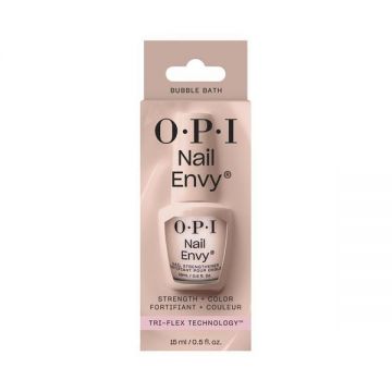 Tratament pentru intarirea unghiilor si culoare, OPI, Nail Envy, Bubble Bath, 15ml