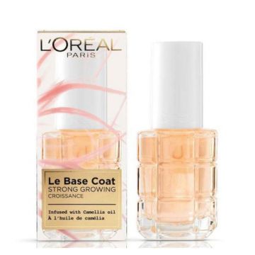 Baza tratament pentru cresterea unghiilor cu Ulei de Camelie, L Oreal Paris, 13.5 ml