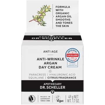 Crema antirid de zi cu ulei de argan, Dr. Scheller, 50 ml