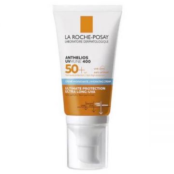 Crema hidratanta cu protectie solara pentru fata La Roche-Posay Anthelios Uv-mune400 Spf 50+, ten sensibil si intolerant la soare, 50 ml