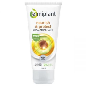 Crema Nutritiva pentru Maini Elmiplant, Avocado si Unt de Shea, 100 ml