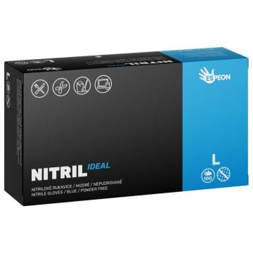 Espeon Nitril Ideal Blue mănuși din nitril, fără pudră