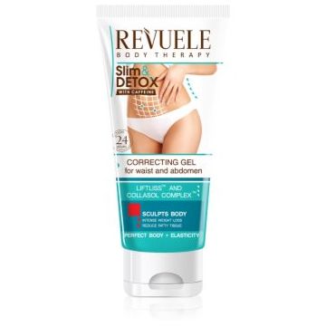 Revuele Slim & Detox With Caffeine gel pentru slăbire pentru abdomen și șolduri