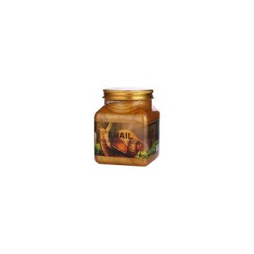 Scrub Natural pentru Fata si Corp, cu Extract de Melc, Wokali, Snail, 350 ml