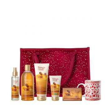 Set cadou ingrijire completa corp, cu extract de argan,in ambalaj textil