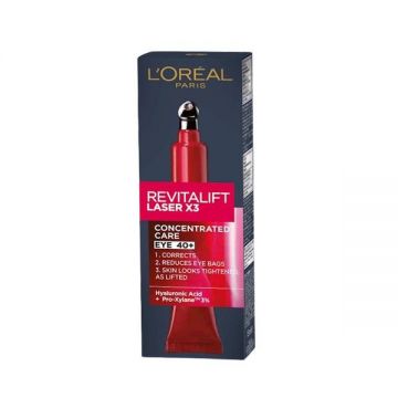 Crema Antirid pentru Ochi - L'Oreal Paris Revitalift Laser X3 Anti-Aging Eye Cream, 15 ml