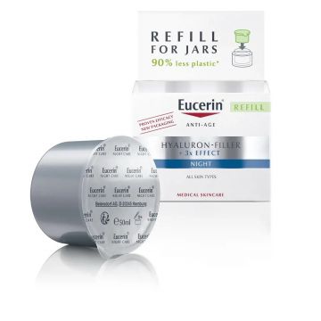 Crema de noapte anti-imbatranire rezerva Hyaluron Filler 3 X Effect Eucerin, 50 ml