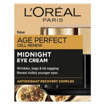 Crema de Noapte pentru Ochi L'Oreal Paris - Age Perfect Midnight Eye Cream, 15 ml