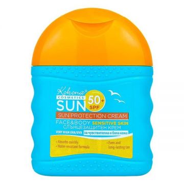 Crema de Protectie Solara Sun SPF50 - Sun Protection Cream, Kokona, 75 ml
