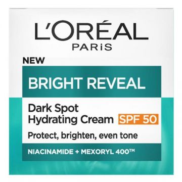 Crema Hidratanta cu SPF 50 L'Oreal Paris - Bright Reveal Dark Spot Hydrating Cream, 50 ml
