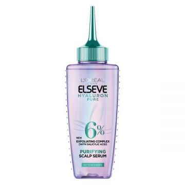 Ser Purificator pentru Scalp Gras L'Oreal Paris - Elseve Hyaluron Pure Serum for Head Skin, 102 ml