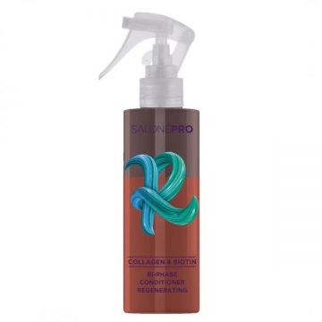 Spray balsam bifazic pentru par uscat Biotin Collagen Salone Pro Unic Professional, 200 ml