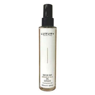 Ulei Tratament pentru Hranire si Stralucire - Day by Day Argan & Silk Oil Luxury Hair Pro, Green Light, 100 ml