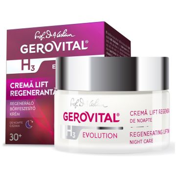 Crema lift regeneranta de noapte Gerovital H3 Evolution (Concentratie: Crema pentru fata, Gramaj: 50 ml) Crema lift regeneranta de noapte Gerovital H3 Evolution (Concentratie: Crema pentru fata, Gramaj: 50 ml)