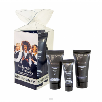 Set miniproduse pentru regenerarea intensa a parului grav deteriorat si uscat Molecular Therapy Abril et Nature (Sampon 30 ml, Masca 30 ml, Ser 10 ml)