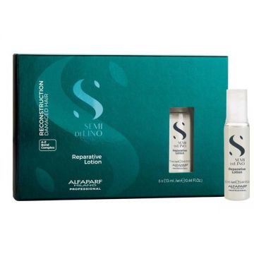 Lotiune de Reconstructie pentru Par Deteriorat - Alfaparf Milano Semi Di Lino Reconstruction Reparative Lotion A-Z Bond Complex, 6  x 13 ml