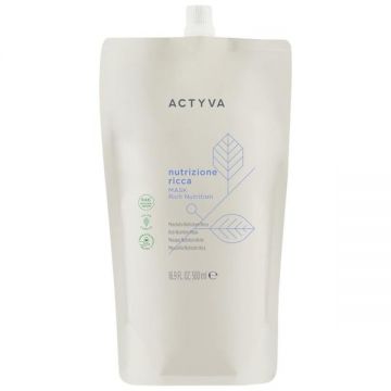 Masca de Hidratare Intensa Par Foarte Uscat - Kemon Actyva Nutrizione Ricca Mask Pouch Bag, varianta 2025, 500 ml