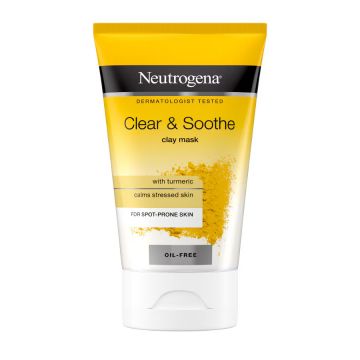 Masca pentru fata, Neutrogena, Clear & Soothe Clay Mask, 50 ml