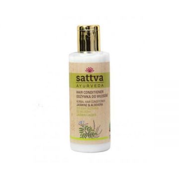 Balsam de par cu Iasomie si Aloe, - Sattva Ayurveda, 210 ml