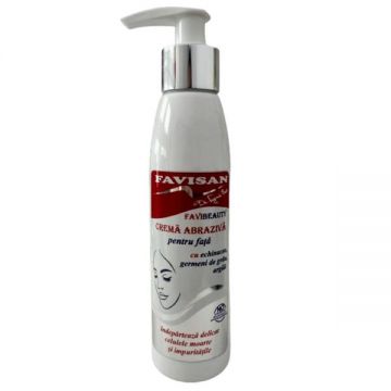 Crema Abraziva pentru Fata - Favibeauty cu Echinacea, Germeni de Grau, Argila si Fenicul, 100 ml