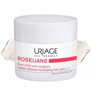 Crema anti-roseata textura bogata Roseliane Uriage, 50 ml Crema anti-roseata textura bogata Roseliane Uriage, 50 ml