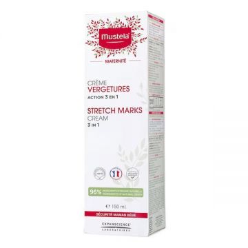 Crema antivergeturi cu actiune 3 in 1 Maternite Mustela, 150 ml
