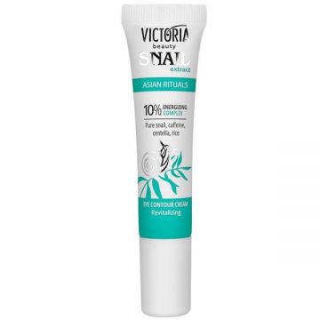Crema Contur Ochi Revitalizanta cu Extract de Melc - Camco, Victoria Beauty Snail Extract Asian Rituals Eye Contour Cream Revitalizing, 15 ml, 15 ml