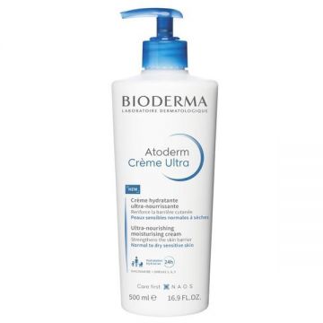 Crema de corp Bioderma Atoderm pentru piele uscata si foarte uscata, 500 ml